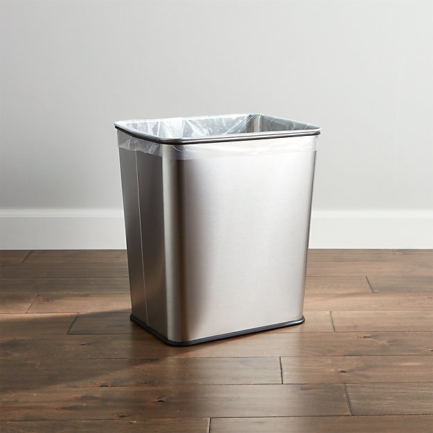 Stainless Steel Under Counter Waste Can Crate and Barrel
