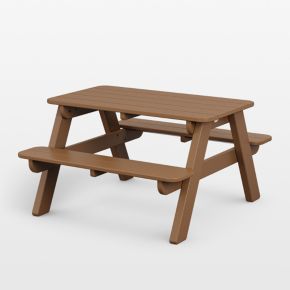 Image of Teak Outdoor Kids Picnic Table by POLYWOOD ®