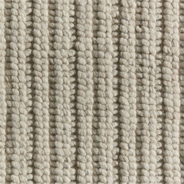 Prato Performance Wool Ivory Area Rug 6'x9'