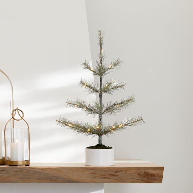 LED Small Pre-Lit Pine Tree - Image 1 of 3