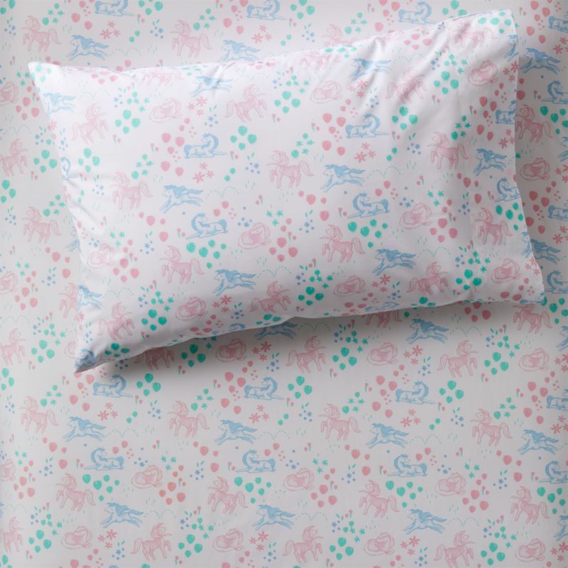 Organic Pretty Pony Pillowcase Reviews Crate And Barrel