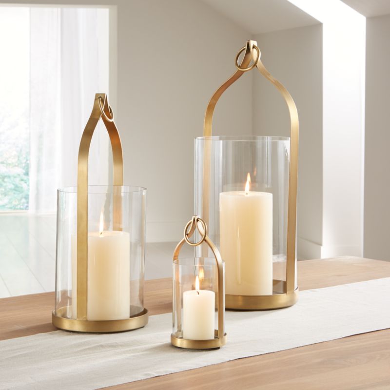 Priya Brass Lanterns | Crate and Barrel