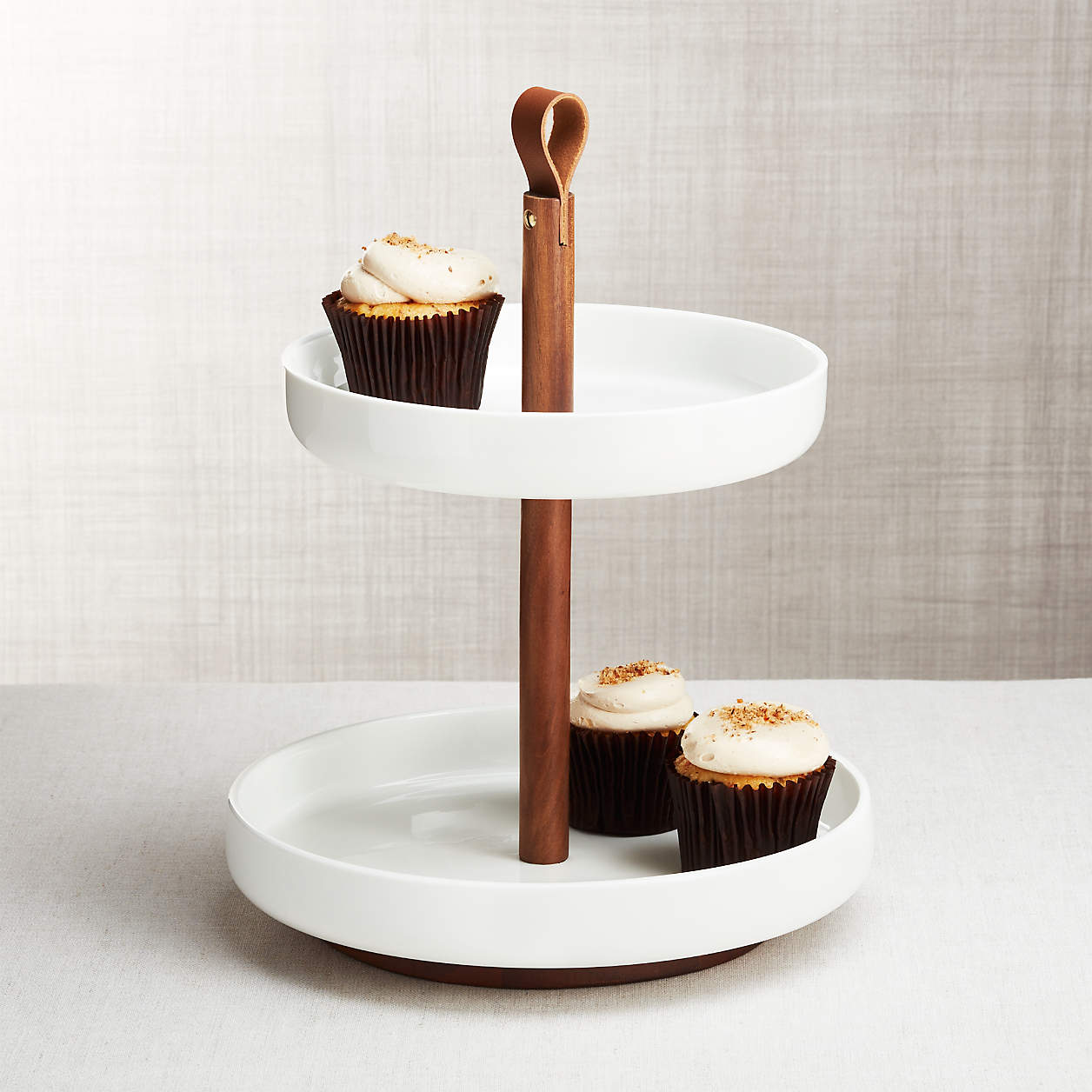 Crate and barrel cupcake stand