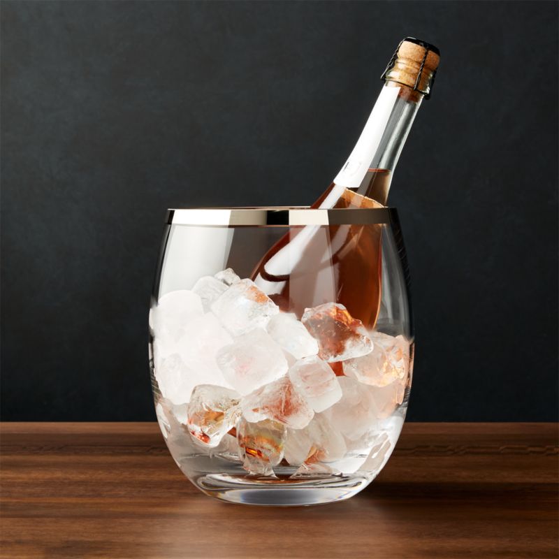 Pryce Champagne/Ice Bucket + Reviews Crate and Barrel