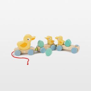 Image of Tender Leaf Wooden Kids Pull-Along Ducks Toy