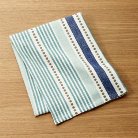 Punctuate Blue Dish Towel Reviews Crate And Barrel Canada