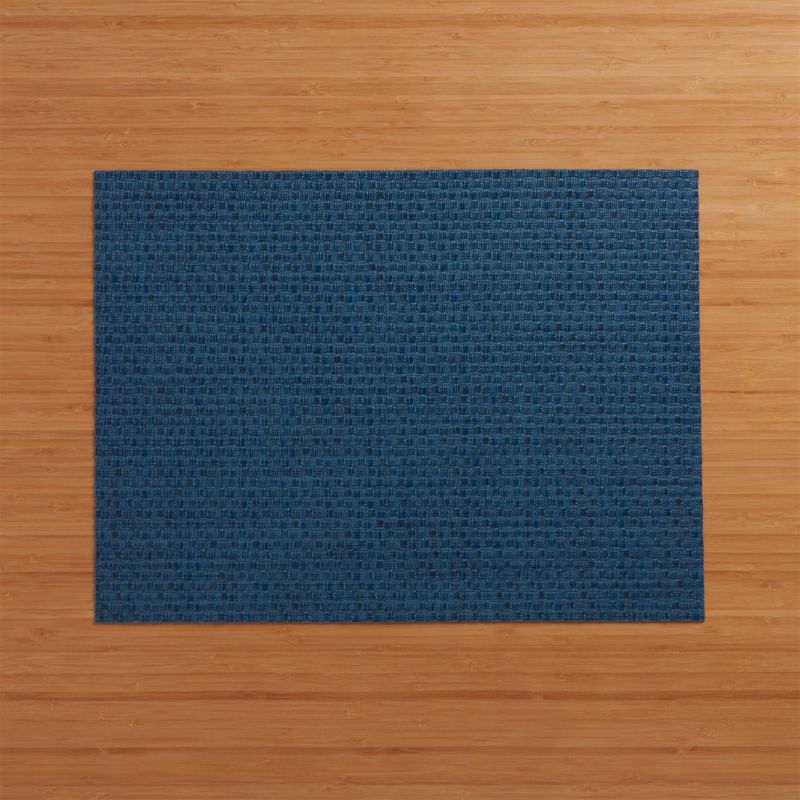 Chilewich Purl Blue Vinyl Placemat + Reviews | Crate and 