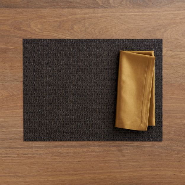 Chilewich Purl Bronze Vinyl Placemat Crate and Barrel
