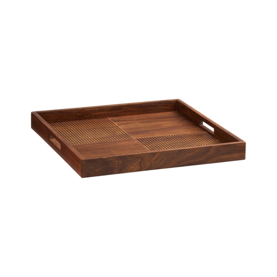 Lunea Melamine Tray with Handles in Trays  