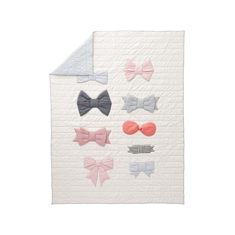 FullQueen Bow Tie Quilt + Reviews Crate and Barrel
