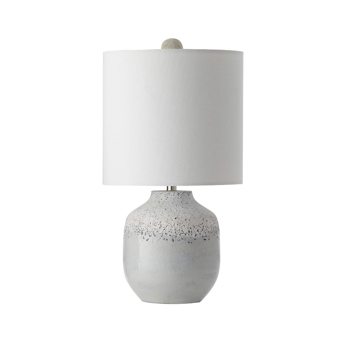 grey and white table lamp