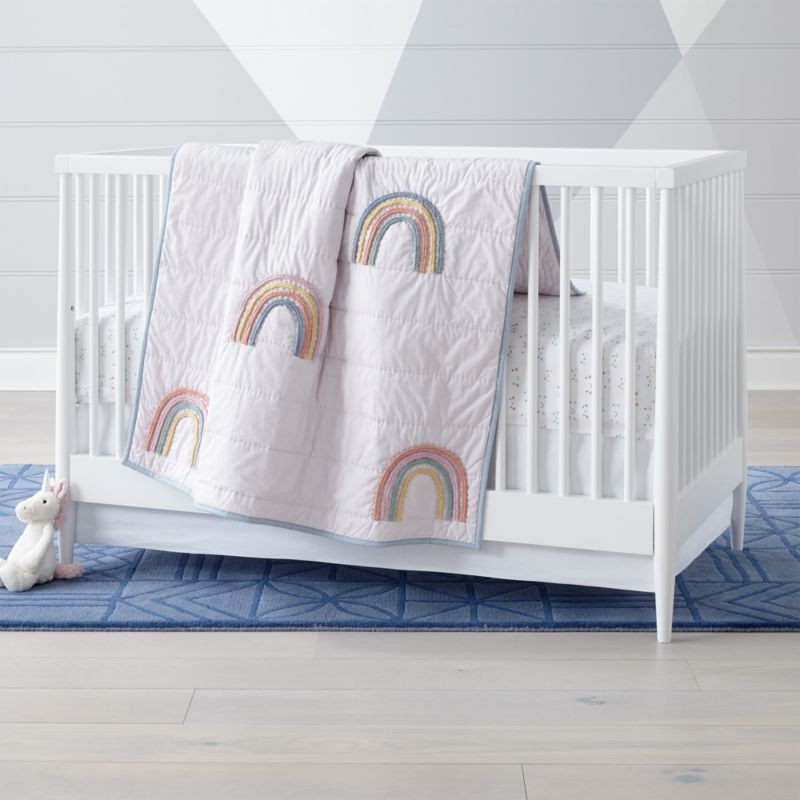 Lucky Rainbow Crib Bedding Crate And Barrel