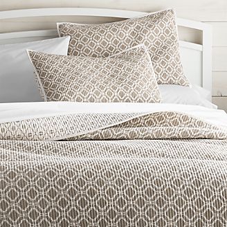 Raj Reversible Khaki Quilts and Pillow Shams