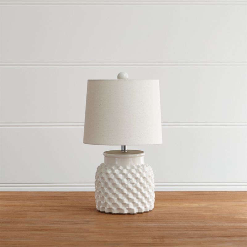 small white lamp table