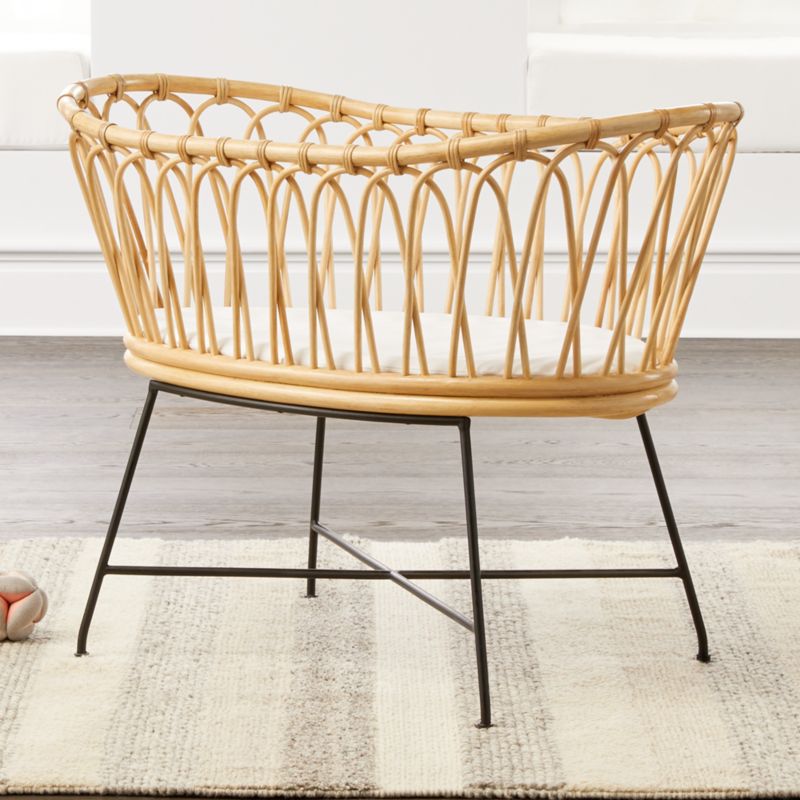 rattan baby bassinet