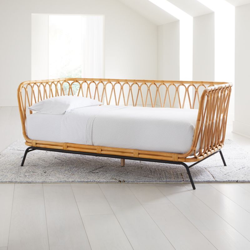 Rattan Twin Daybed + Reviews Crate and Barrel