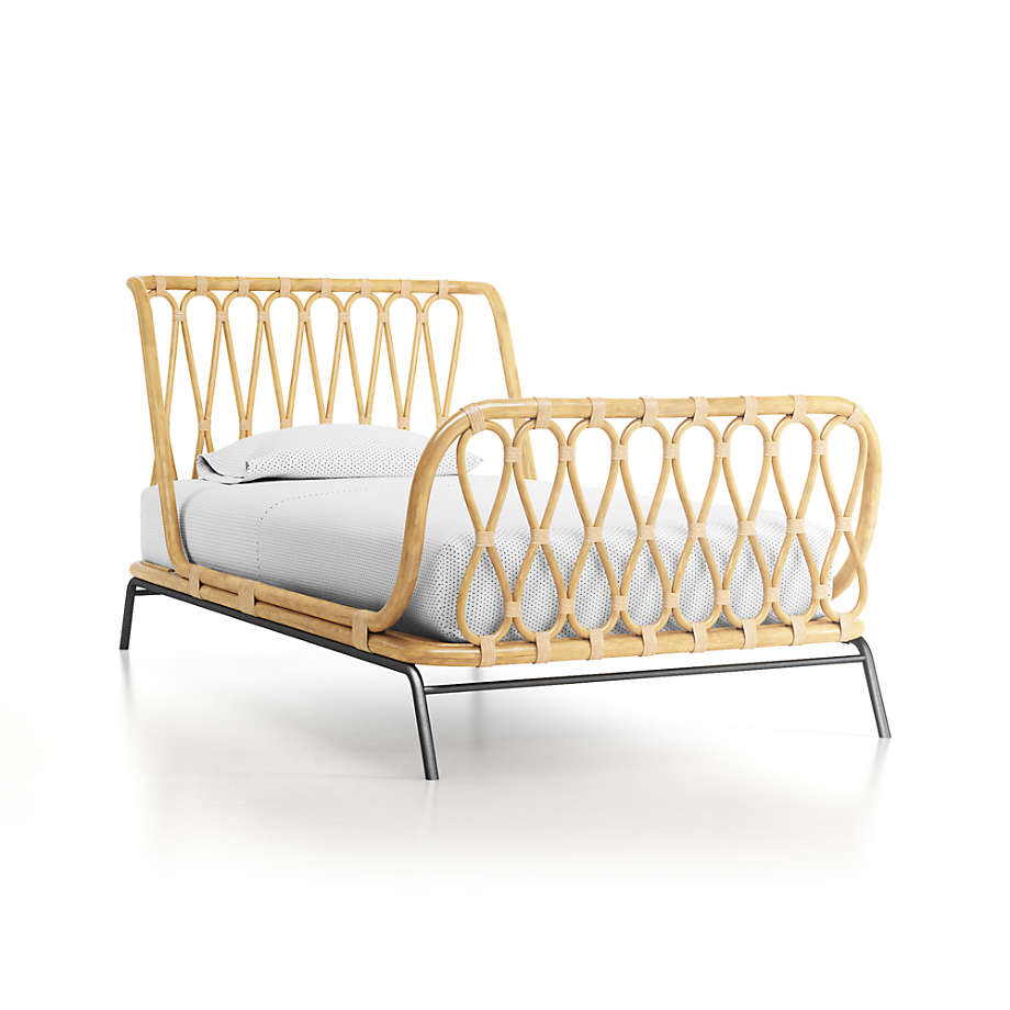 Rattan Kids Twin Bed - For Juliet