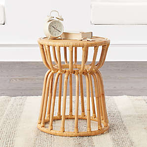 crate and barrel rattan bassinet