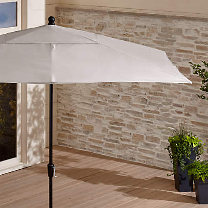 Rectangular Sunbrella Market Umbrella Crate And Barrel