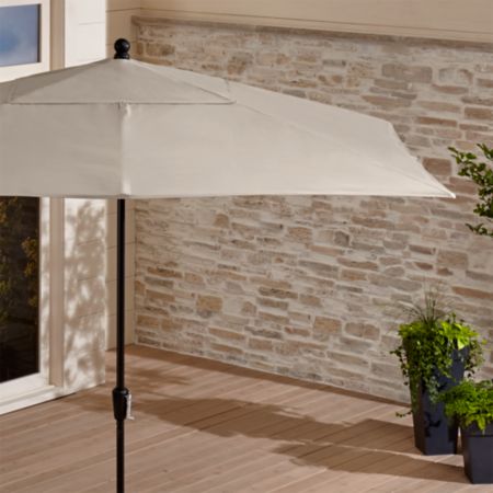 Sunbrella Rectangular Outdoor Umbrella Reviews Crate And Barrel