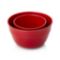 Red Scalloped Mixing Bowls Set of Two | Crate and Barrel