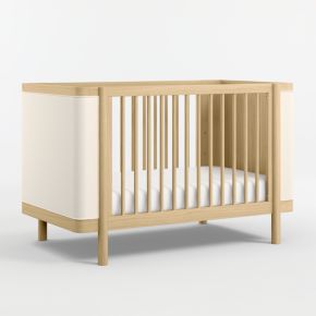 Image of Redondo Upholstered Wood Convertible Crib