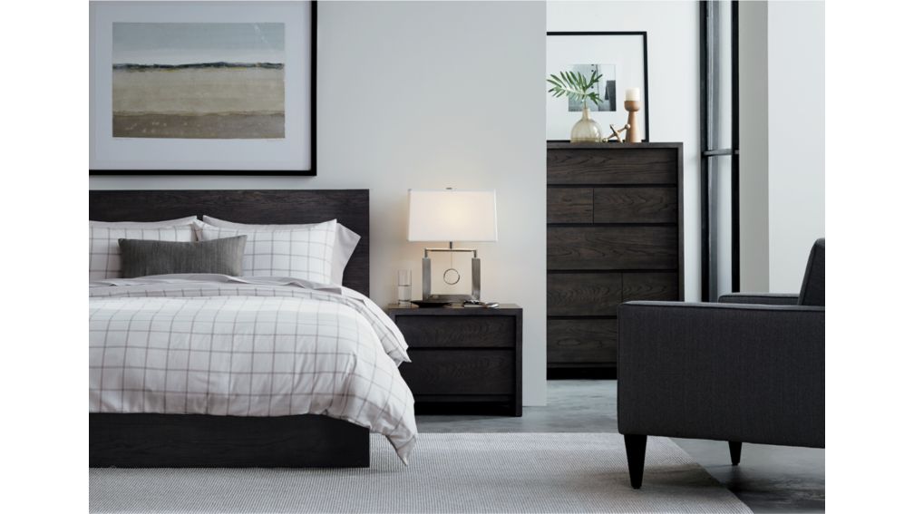 Rochelle Grey MidCentury Chair Crate and Barrel