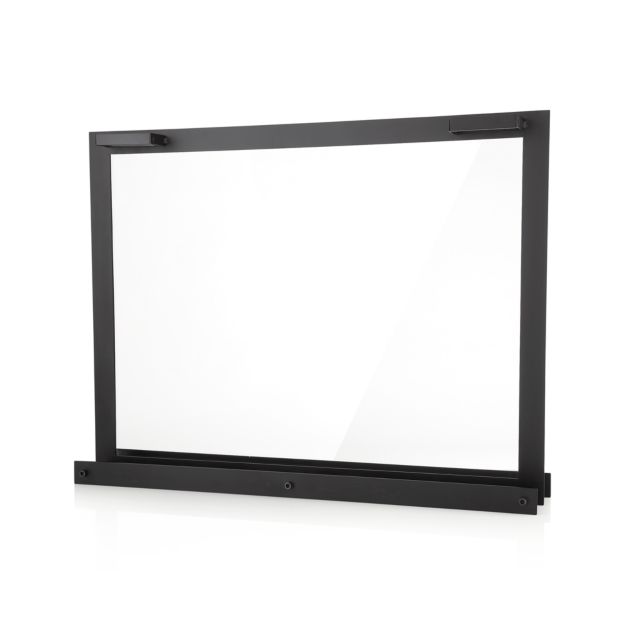 Glass Fireplace Screen in Fireplace Accessories + Reviews Crate and Barrel