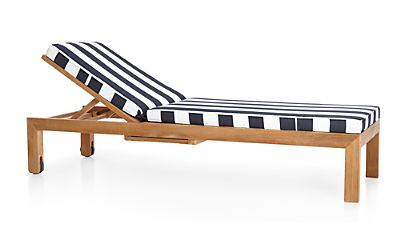 Regatta Chaise Lounge with Sunbrella ® Cushion Sunbrella: Cabana Stripe ...