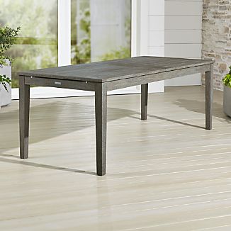 Extension Dining Table Crate And Barrel Regatta Grey Wash Extension Dining Table