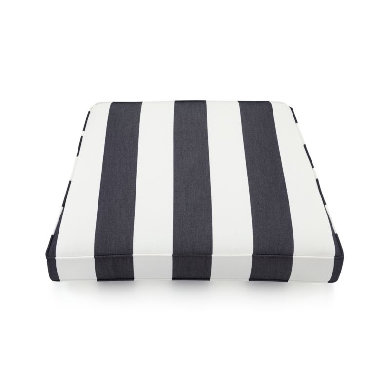black and white striped outdoor seat cushions