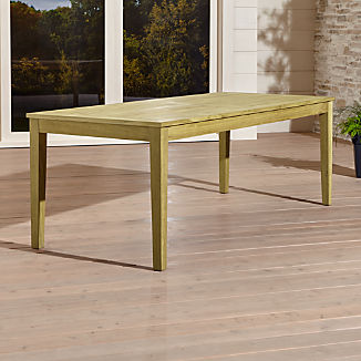 Unfinished Furniture Crate And Barrel Regatta Natural Rectangular Dining Table