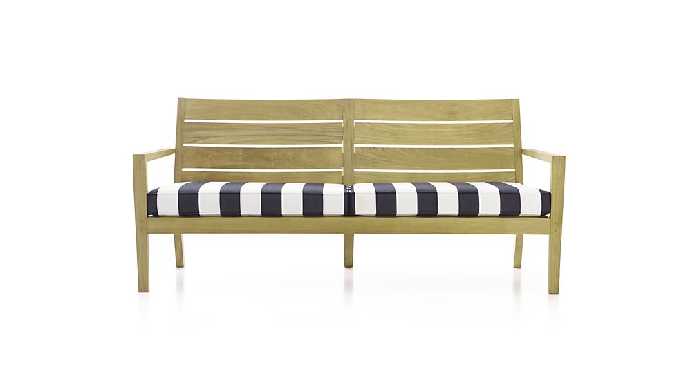 Regatta Sunbrella ® Sofa Cushions Sunbrella Cabana Stripe Crate and