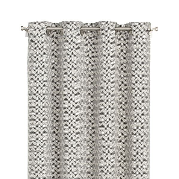 Reilly Grey Chevron Curtains Crate And Barrel