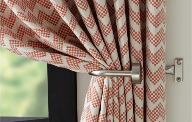 Set Of 2 Matte Nickel Curtain Tie Backs Reviews Crate