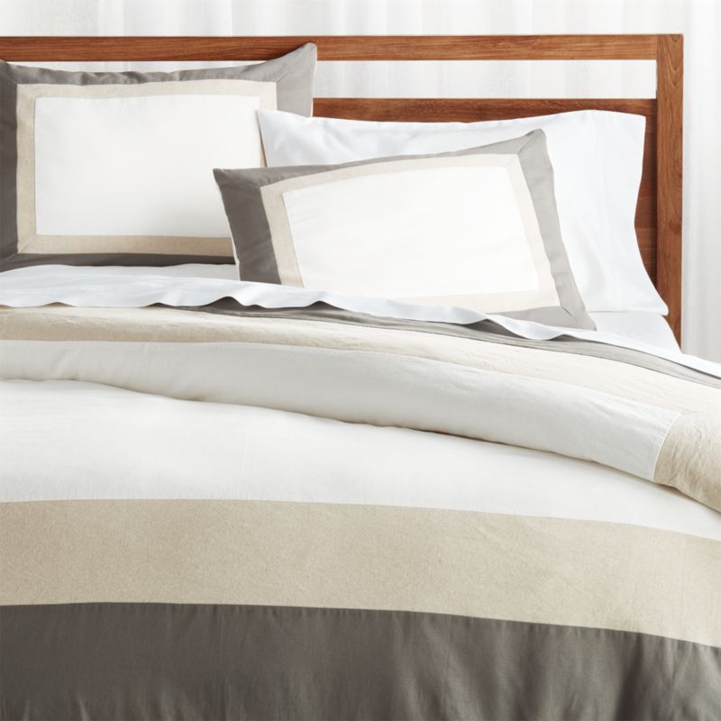 Renatta Cotton Linen Duvet Covers And Pillow Shams Crate And