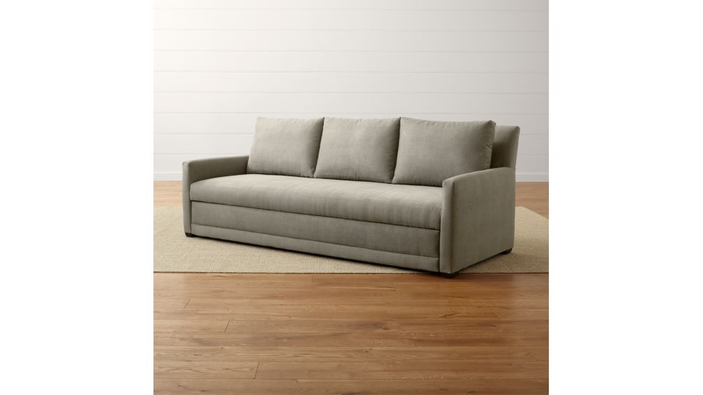 Reston Queen Trundle Sleeper Sofa + Reviews | Crate and Barrel