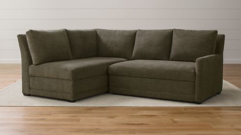 Reston 2-Piece Right Arm Loveseat Sleeper Sectional Sofa