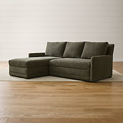 Reston 2 Piece Left Arm Chaise Trundle Sleeper Sectional Sofa Reston 2 Piece Trundle Sleeper Sectional Sofa With Left Arm Storage Chaise