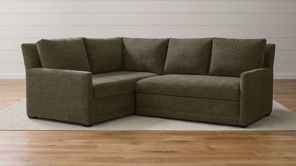 Reston 2 Piece Left Arm Corner Trundle Sleeper Sectional Sofa Reston 2 Piece Left Arm Corner Trundle Sleeper Sectional Sofa Crate And Barrel