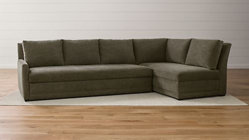 Reston 2-Piece Right Arm Bumper Sleeper Sectional Sofa