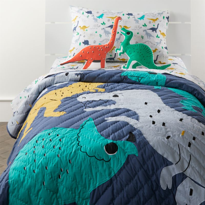 Retro Reptile Dinosaur Kids Bedding | Crate and Barrel