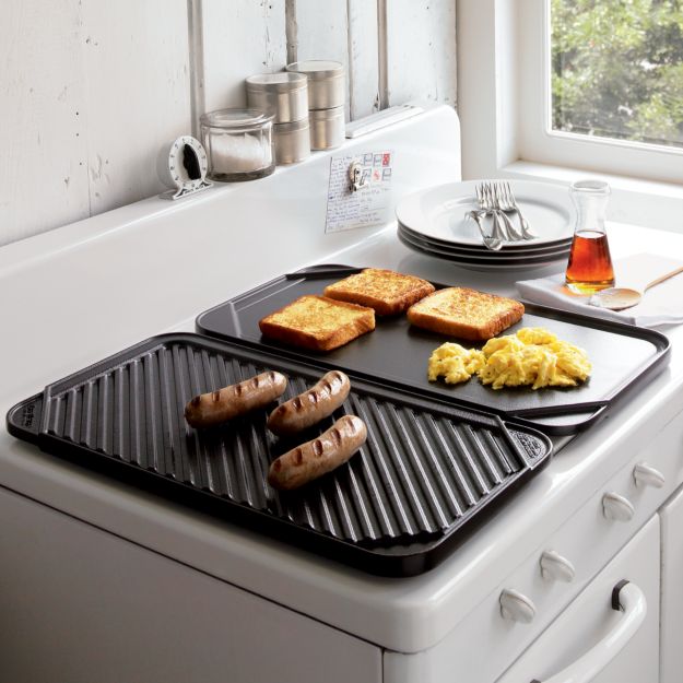 Reversible Ceramic Double Griddle + Reviews Crate and Barrel