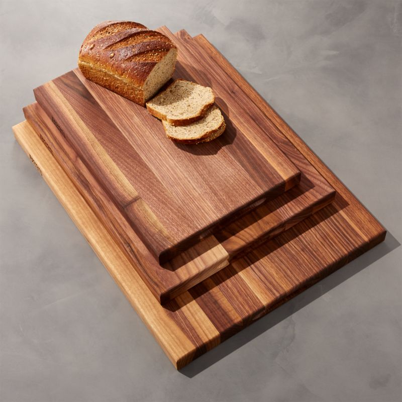 John Boos Reversible Walnut Cutting Board Crate And Barrel   ReversibleWalnutCollectionFHS18