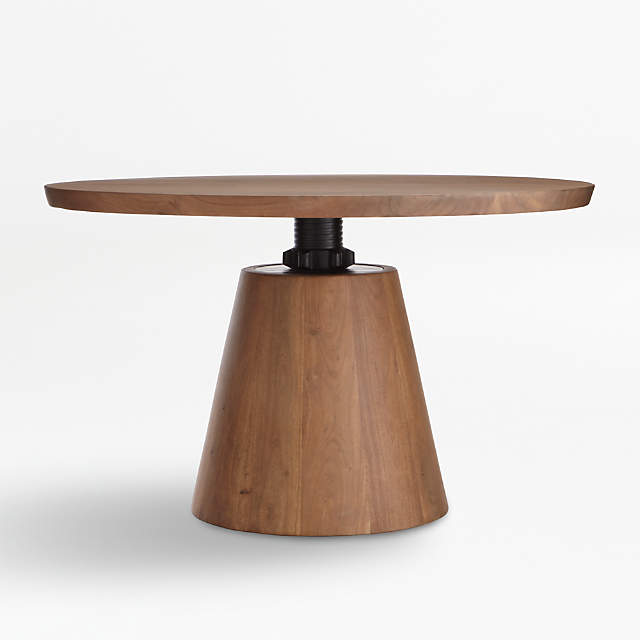 Revolve 48 Round Adjustable Height Dining Table Reviews Crate And Barrel - How To Make An Adjustable Height Dining Table Revolve 48 Round Adjustable Height Dining Table Reviews Crate And Barrel - How To Make An Adjustable Height Dining Table