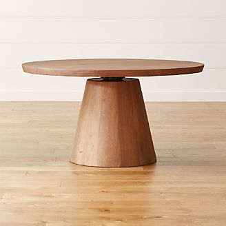Hidden Details Crate And Barrel Revolve 48 Round Adjule Height Dining Table