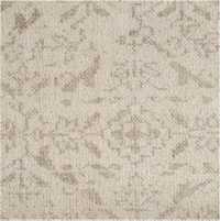 Rhodes Performance Traditional Ivory Handknotted Rug Swatch 12"x18"