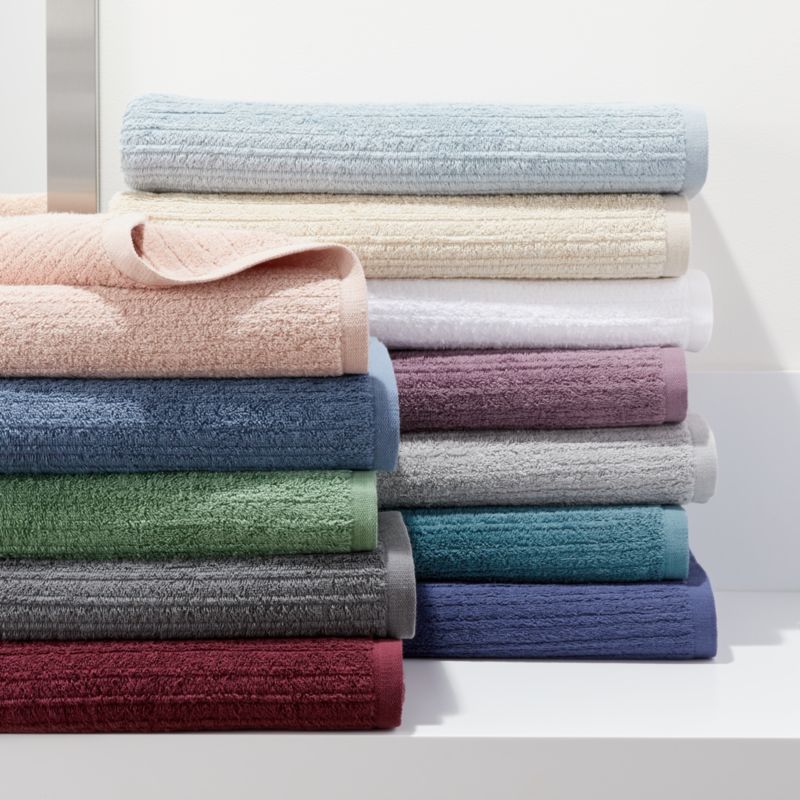 Ribbed Bath Towels | Crate and Barrel