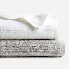 Ribbed Bath Towels and Bath Sheets | Crate and Barrel