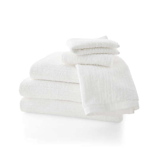White Towels Crate and Barrel
